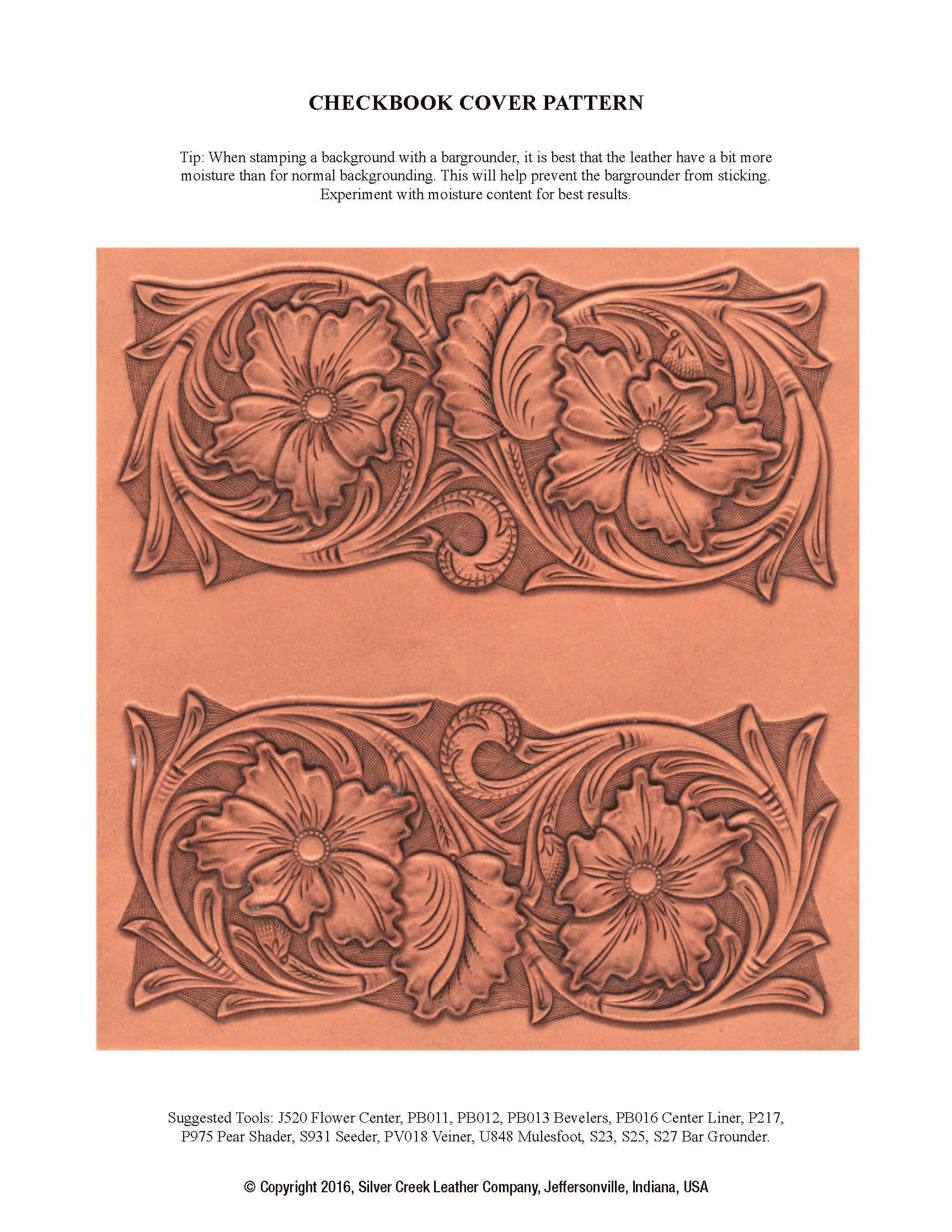 Sheridan Style Checkbook Pattern by Chan Geer