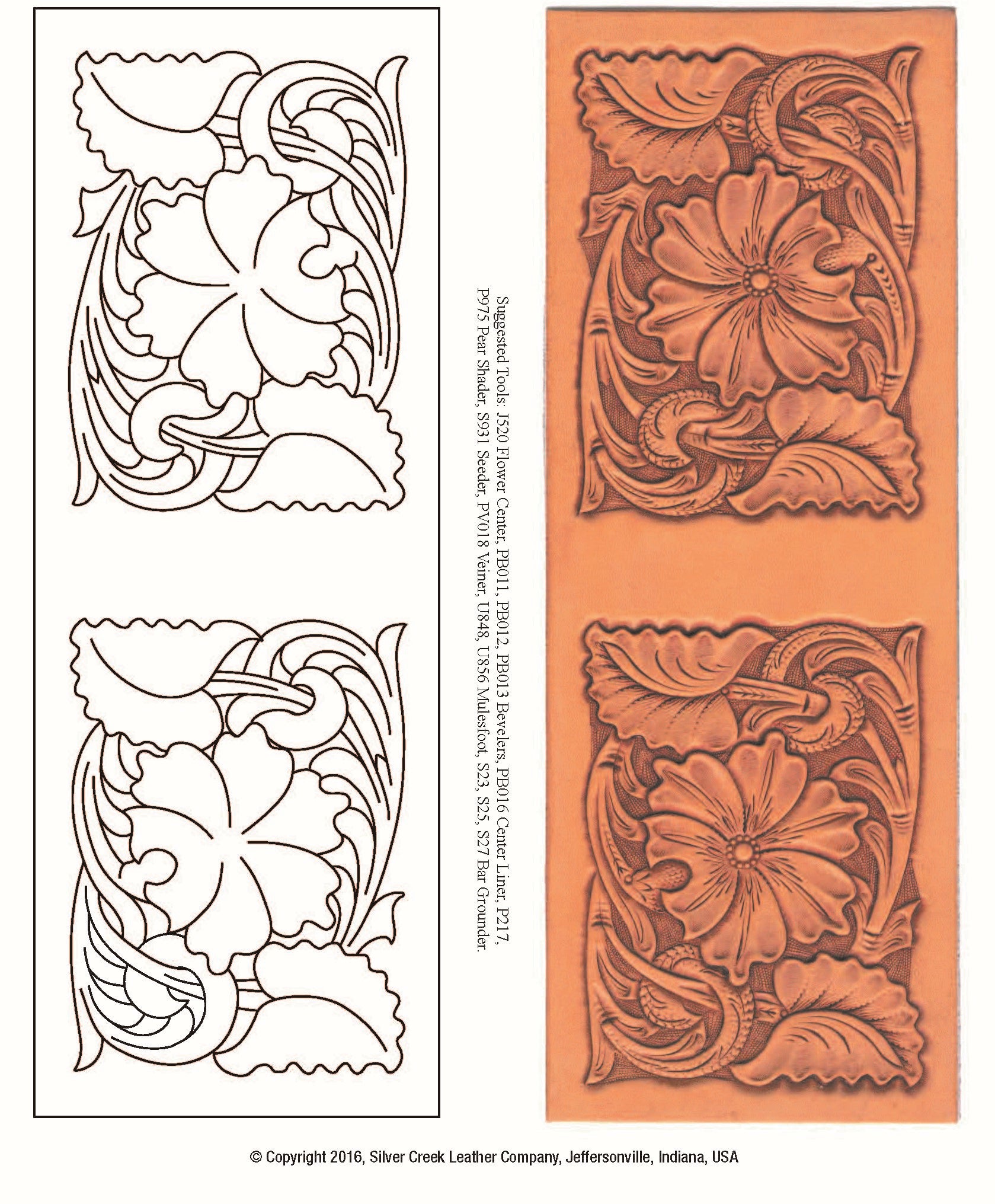 Floral Billfold Pattern by Chan Geer