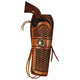 Engraved Star Concho 1 inch Gold/Silver